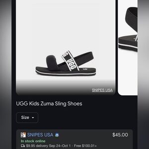 Ugg Zuma Sling Shoes toddler